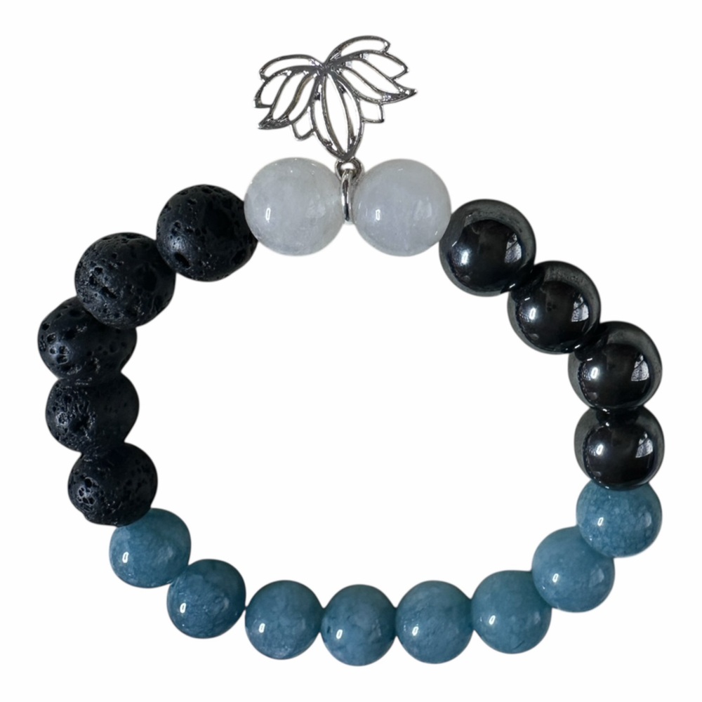🌊Ocean Calm – Aquamarine Harmony Bracelet - Picture 3 of 10